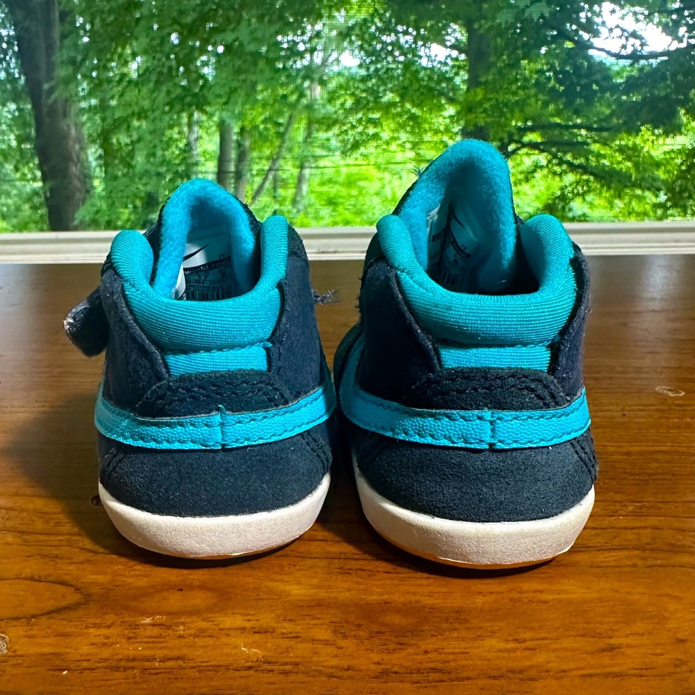 Nike SB Maverick Mid 3 SMS Blue 2014 525126-404 Toddler Size 2 Laceless - Picture 4 of 6